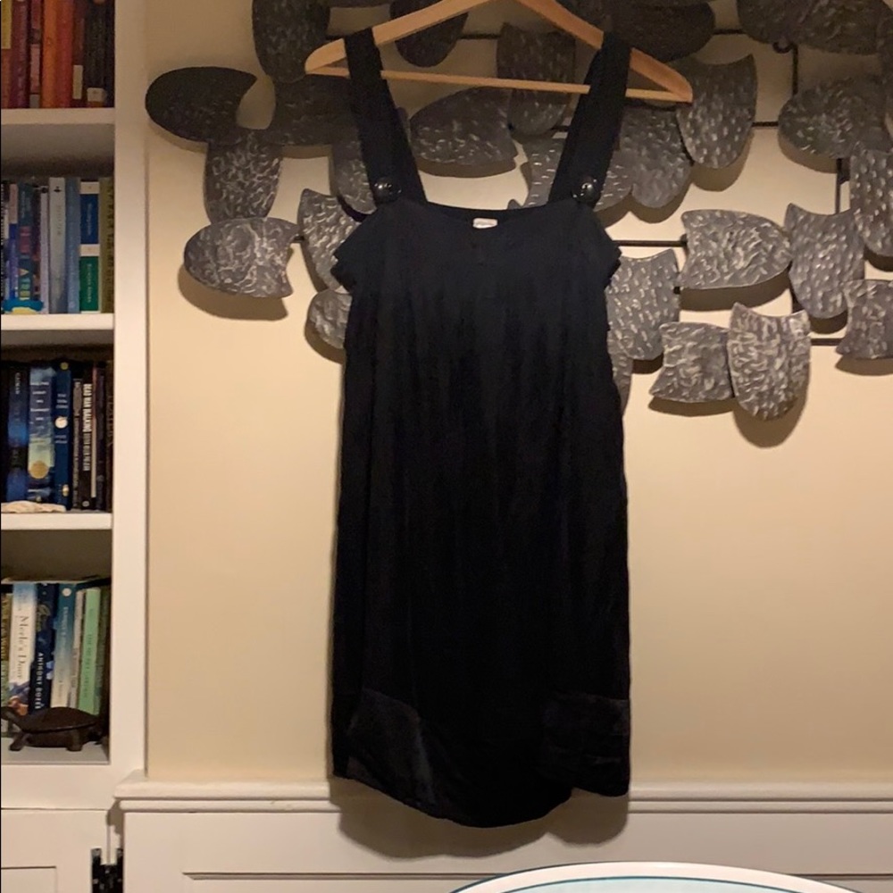 Black silk dress